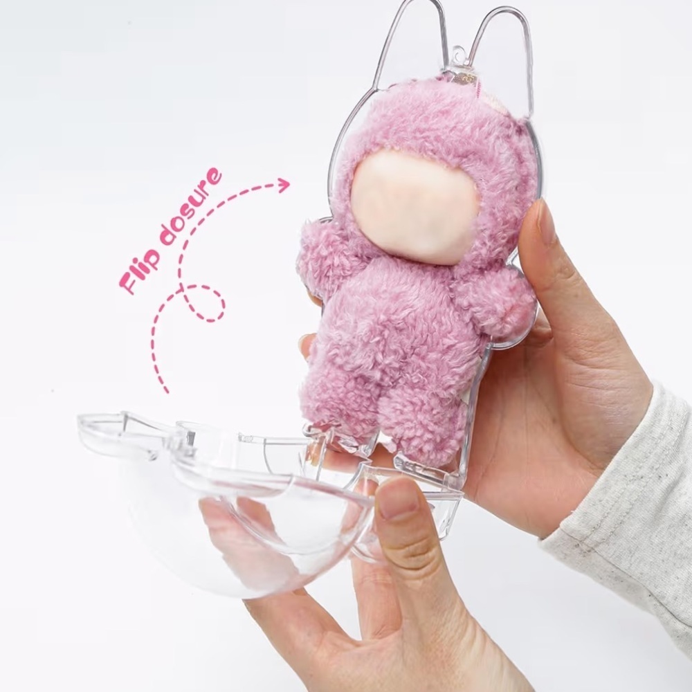 Labubu Clear Figure Display Bag with Keychain - Picture 5 of 5